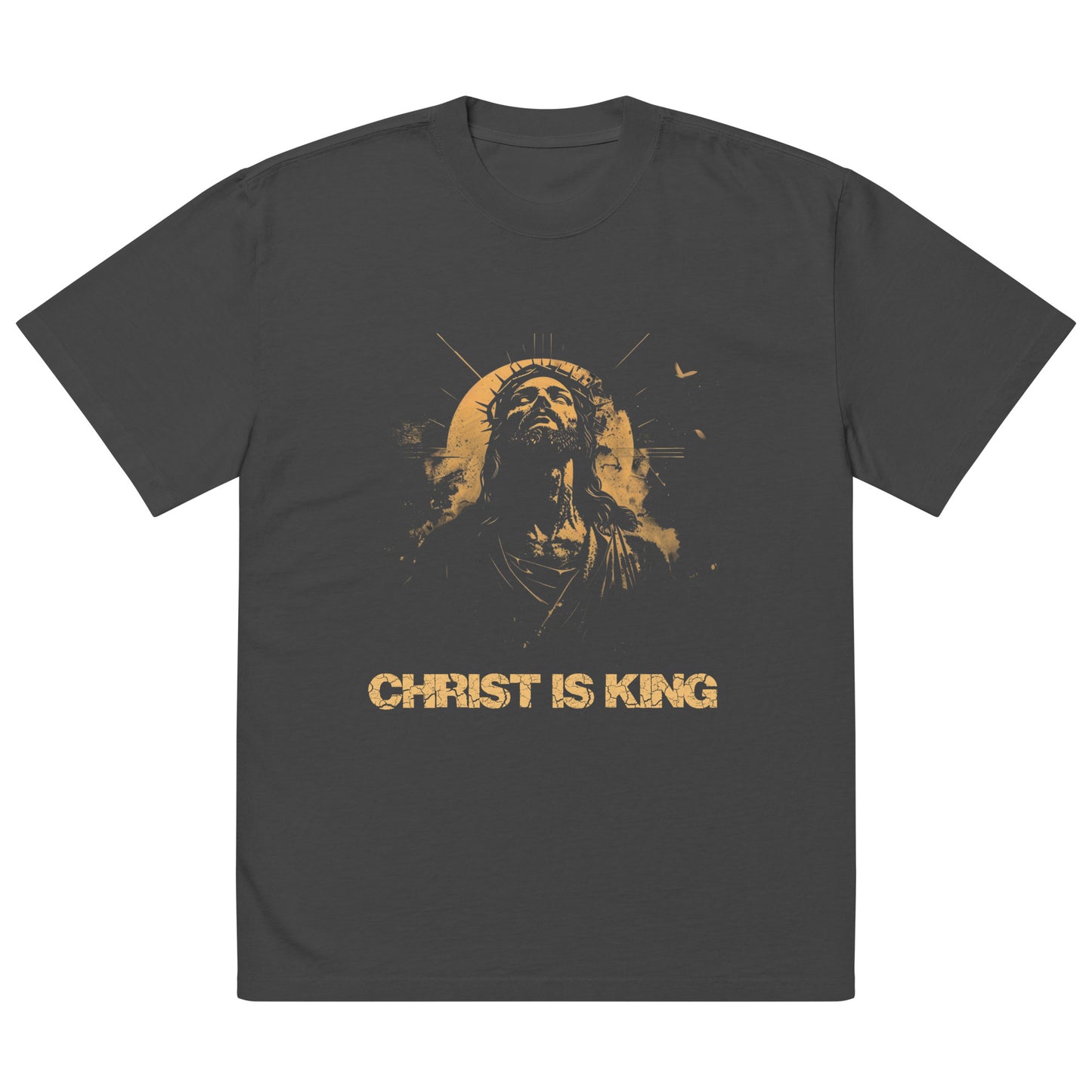 Christ is King - Oversized faded t-shirt